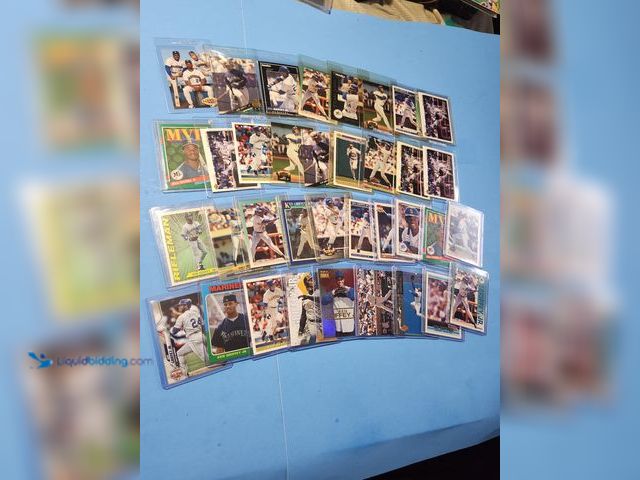 Lot 49-1817765 - 36- COLLECTIBLE KEN GRIFFEY JR MLB BASEBALL CARDS. VARIOUS BRANDS AND YEARS PRODUCED. HALL OF FAMER ...