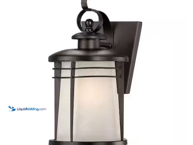 Lot 49-1562165 - Westinghouse Senecaville Wall-Mount 1-Light Weathered Bronze Outdoor Wall Lantern Sconce, Includes i...