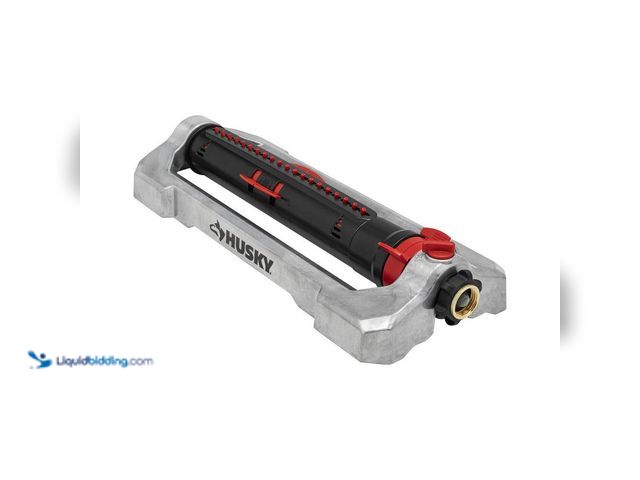 Lot 49-5453167 - Lot of 2. Husky 4500 sq. ft. Turbo Oscillating Sprinkler. [Model # 10506HDDI] Unused