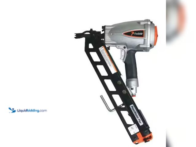 Lot 49-2026142 - Paslode Pneumatic 3-1/2 in. 30 degree Air Corded PowerMaster Plus Clipped-Head Framing Nailer, Model...