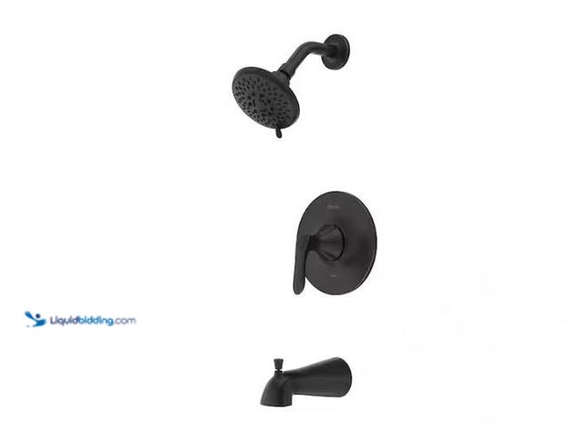 Lot 49-1624280 - Pfister Weller 1-Handle Tub & Shower Trim Tuscan Bronze Model # LG89-8WRY, Unused, Has Attachments, ...