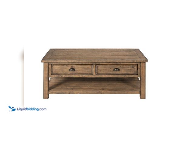 Lot 49-5410236 - Martin Svensson Home Monterey 50 in. Reclaimed Rectangle Wood Top Coffee Table with Storage. [Model ...