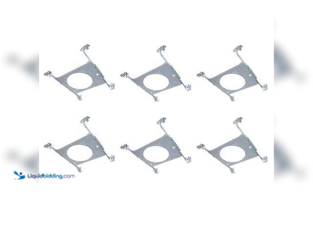 Lot 49-3617069 - HALO HL 6 in. Mounting Frame for Round and Square Canless Recessed Fixtures (6-Pack) model # 1004835...