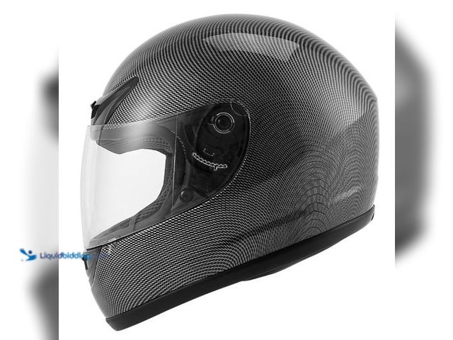 Lot 49-5543372 - TCMT Adult Carbon Fiber Graphics Full Face DOT Motorcycle Helmet. SKU: XF270204-XL. Unused