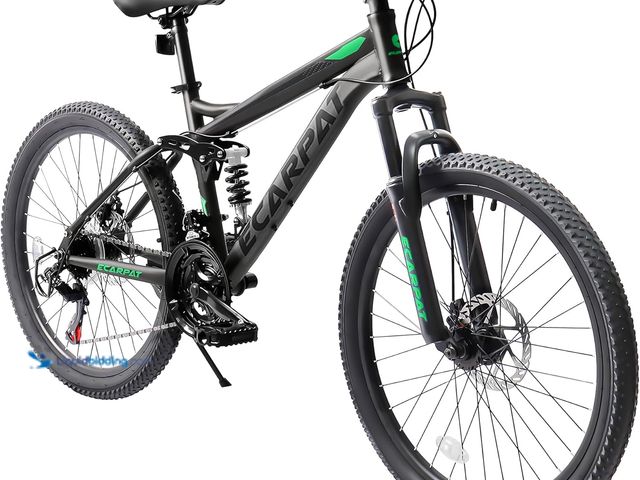 Lot 49-5459383 - Ecarpat Mountain Bike 26 inch with Gear Shifter for Men Women, MTB Commuter Bicycles, 21-Speed. Mode...
