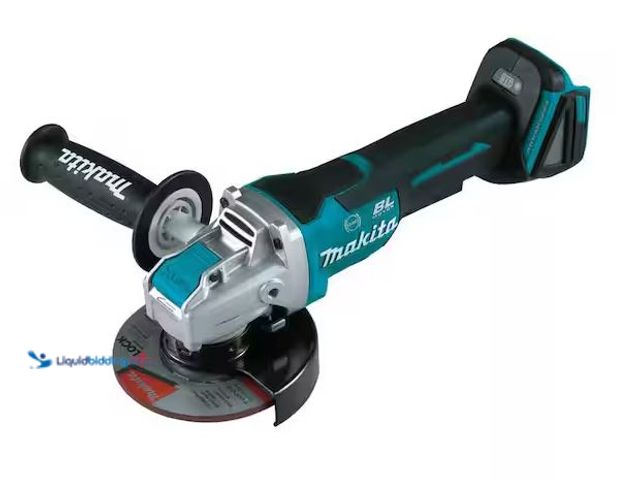 Lot 49-5460662 - Makita
18V LXT Lithium-Ion Brushless Cordless 4-1/2 in./5 in. Paddle Switch X-LOCK Angle Grinder wi...