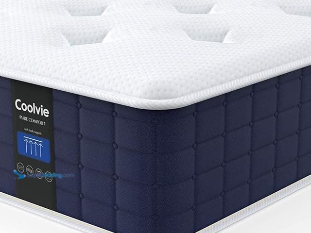 Lot 49-1550174 - Coolvie Twin XL Mattress, 10 Inch Twin XL Size Hybrid Mattress, Individual Pocket Springs with Memor...