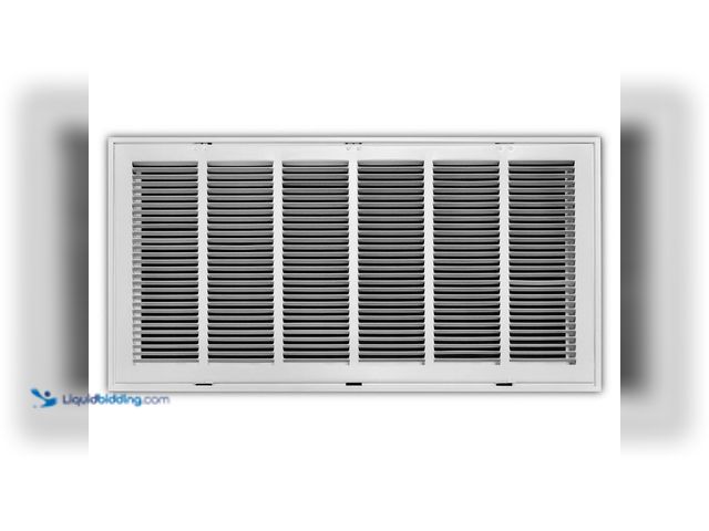 Lot 49-5408019 - Everbilt 30 in. x 14 in. Steel Return Air Filter Grille in White. [Model # E190RF30X14] Unused