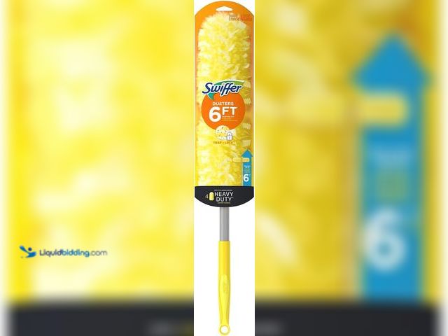 Lot 49-5485827 - QTY 4 - Swiffer Heavy Duty Dusters with Super Extender Handle, 6 Ft Handle, 1 Handle/4 Dusters, 4/Ca...