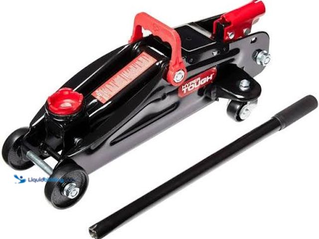 Lot 49-5544610 - Hyper Tough T82011W Trolley Jack, Work for Sedan and Coupe, 2 Ton Black. Model T82011W. Unused