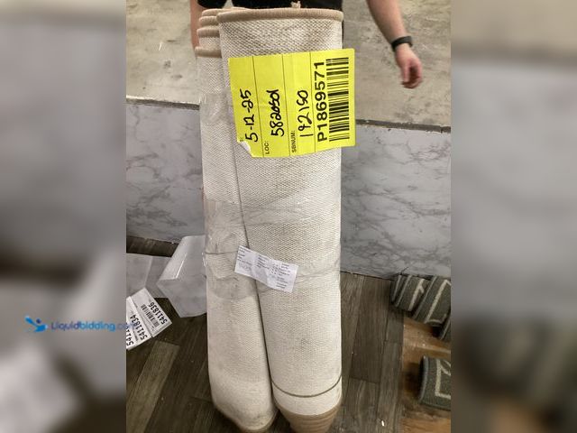 Lot 49-5411825 - QTY 2 - TrafficMaster Horchow Tan 26 in.w Roll Stair Runner. Model # MT1004426US. Unused