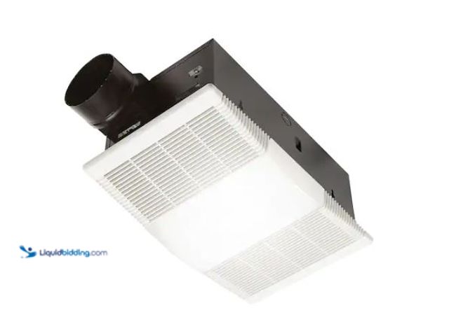 Lot 49-1624732 - Broan-NuTone 80 CFM Ceiling Bathroom Exhaust Fan with Light and 1300-Watt Heater Model # 765H80L, Sl...