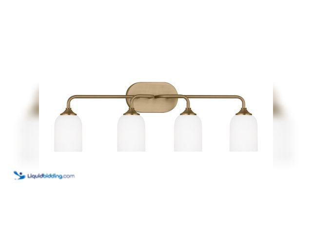 Lot 49-5413280 - Four Light Vanity
in Satin Bronze by Generation Lighting New