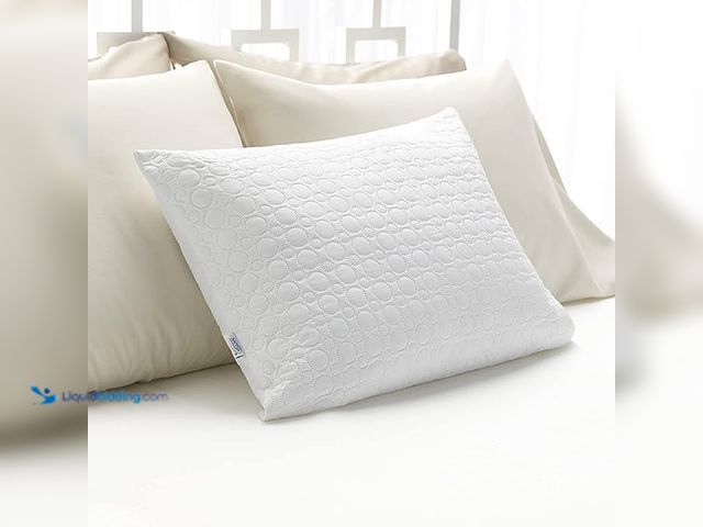 Lot 49-1557353 - Sleep Innovations Queen/Standard Size Quilted Memory Foam Micro-Cushion Pillow, White, Model # B00P9...