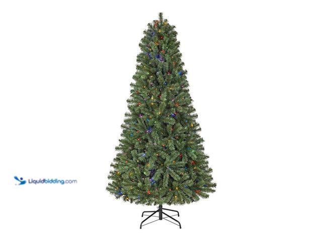 Lot 49-5453630 - Home Accents Holiday 6.5 ft. Festive Pine LED Pre-Lit Artificial Christmas Tree T9. [Model # 22HD300...