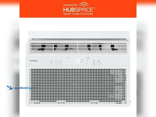 Lot 49-5549978 - Vissani 6,000 BTU 115-Volt Window Air Conditioner Cools 250 sq. ft. , Dehumidifier, and Wi-Fi enable...