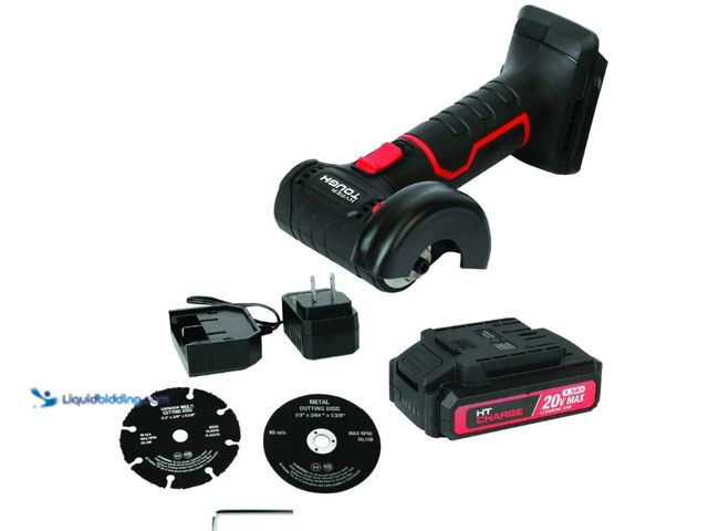 Lot 49-1622915 - Hyper Tough 20V Max Brushless Cordless Cut-Off Tool with 1.5Ah Lithium-Ion Battery and Charger, Mode...