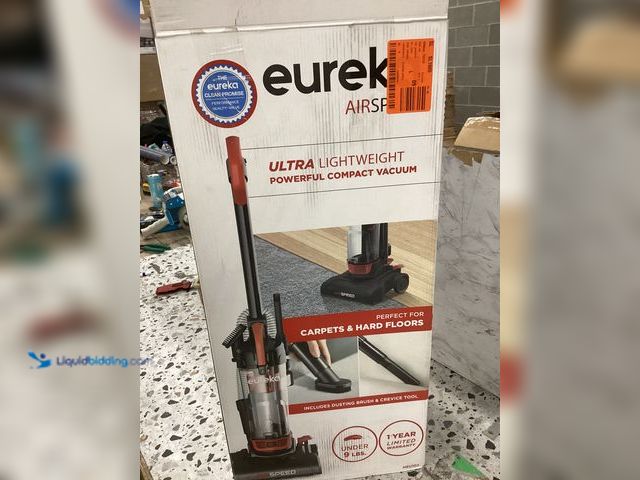 Lot 49-5486677 - Eureka
Air Speed Bagless Corded Washable Filter Multi-Surface Upright Vacuum in Red Internet # 3213...