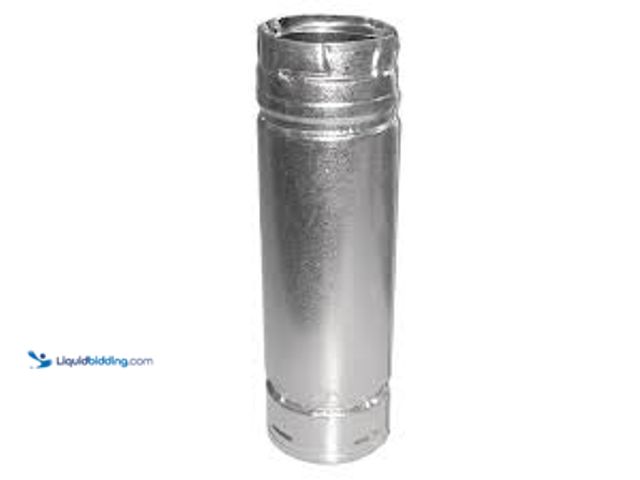 Lot 49-5475766 - DuraVent PelletVent for Multi-Fuel 3in. Diameter X 60in. Straight Pipe Length. Model # 3PVL-60. Unus...