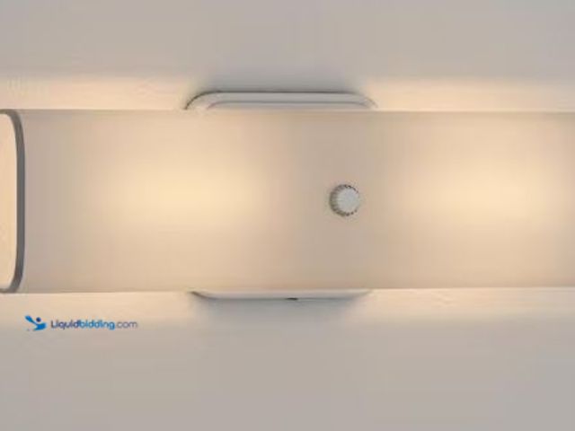 Lot 49-5486500 - Hampton Bay
Adeliade 14 in. 2-Light White Bath Vanity Light with Glass Shade Internet # 309410791
...