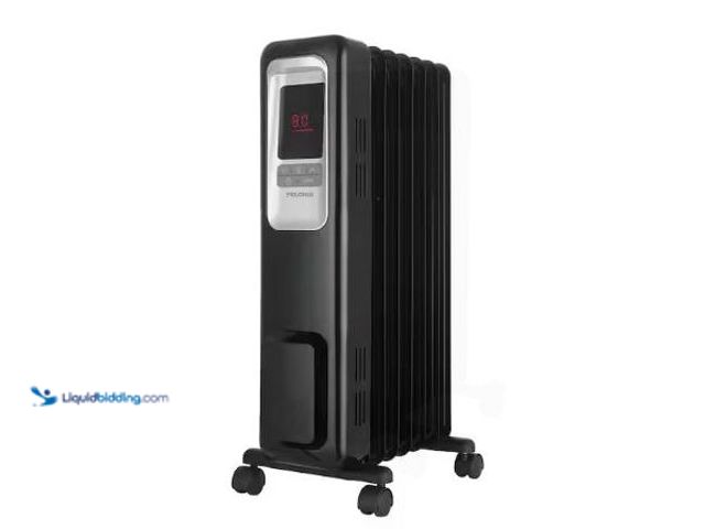Lot 49-3432488 - Pelonis 1,500-Watt Digital Electric Oil-Filled Radiant Portable Space Heater, Model # HO-0280, Unuse...