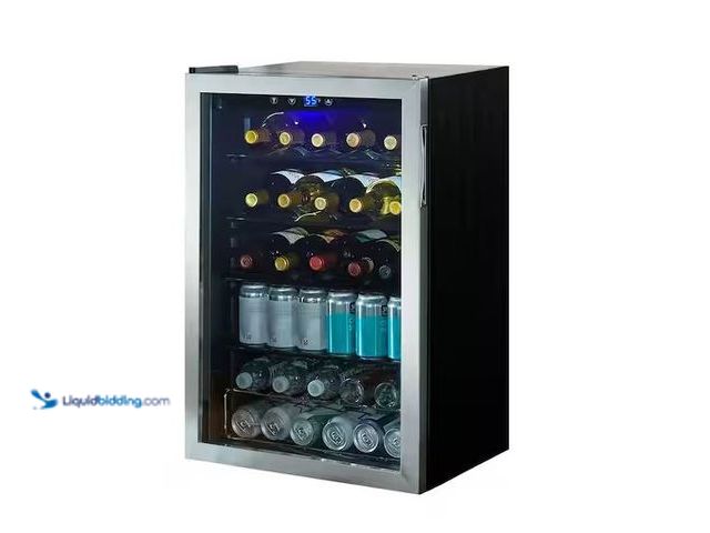 Lot 49-5545726 - Vissani
4.3 Cu. ft. Wine and Beverage Cooler in Stainless Steel, Unused with small dents, scuffs, w...