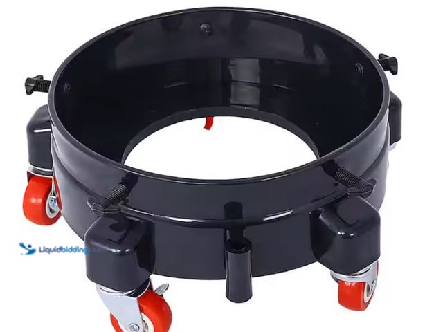 Lot 49-1574695 - 11.2 in. W 250 lbs. Load Capacity Bucket Dolly Removable Rolling Bucket Dolly for 5 Gal. Buckets, Mo...