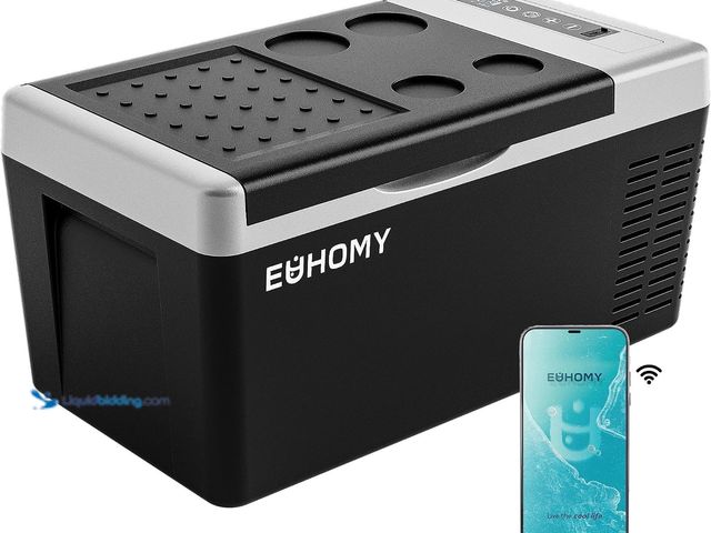Lot 49-5556037 - EUHOMY 12 Volt Refrigerator, 19QT(18L) Compressor Electric Cooler APP Control, Car Fridge -4℉~68℉, P...
