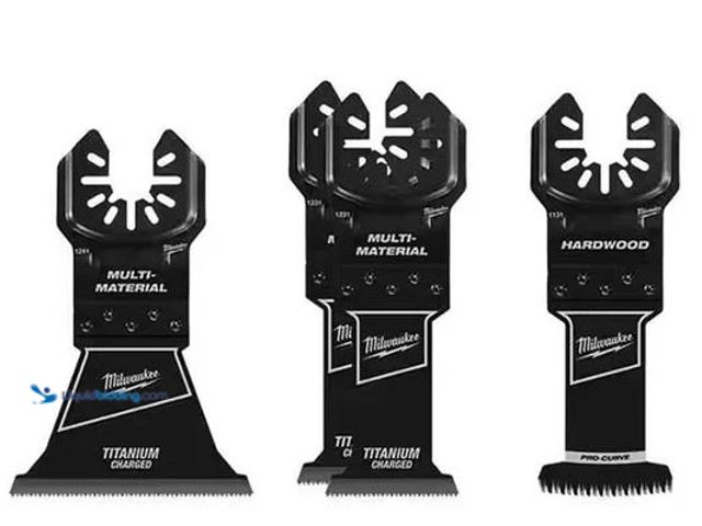 Lot 49-5460470 - Milwaukee 49-10-9108 8PC Oscillating Multi-Tool Blade Kit with Titanium Enhanced Blades Item is unus...