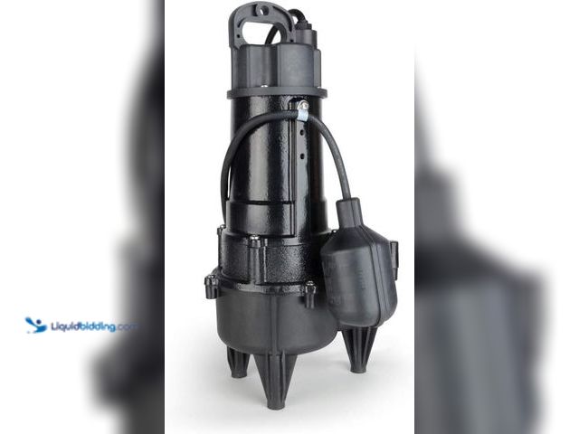 Lot 49-5546151 - ECO-FLO Products RSE50W Cast Iron Sewage Pump with Wide Angle Switch, 1/2 HP, 5,700 GPH (tested work...