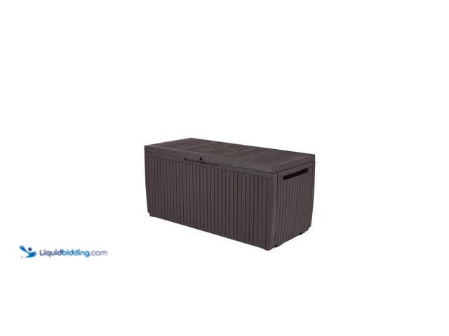 Lot 49-5546558 - Keter 80gal Springwood Deck Box Brown Model:731161044335 New