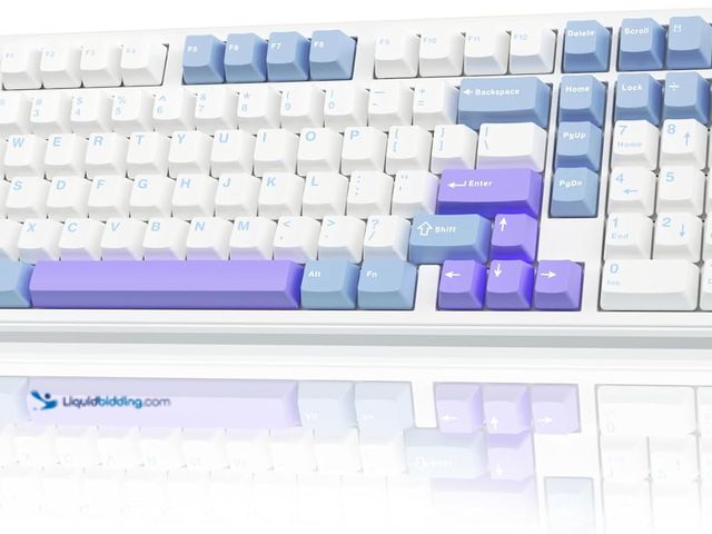 Lot 49-5463428 - AULA F99 Pro Wireless Mechanical Keyboard with Knob,Creamy Sound,Tri-Mode BT5.0/USB-C/2.4GHz Hot Swa...