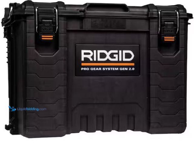 Lot 49-1577360 - RIDGID Pro Gear System Gen 2.0 Durable XL 22 in. Stackable Tool Box For Storage And Transporting, Mo...