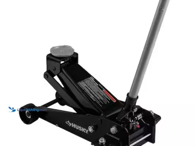 Lot 49-3614022 - Husky 3-Ton Floor Garage Car Jack, Model # HD00107, Used, Shas attachments, Scuffs/Scratches, Shippi...