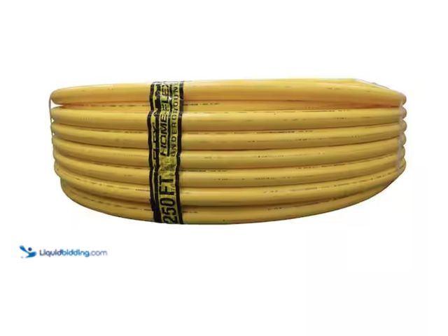 Lot 49-2006182 - HOME-FLEX 1 in. IPS x 250 ft. DR 11 Underground Yellow Polyethylene Gas Pipe, Model # 19-1011250, Un...