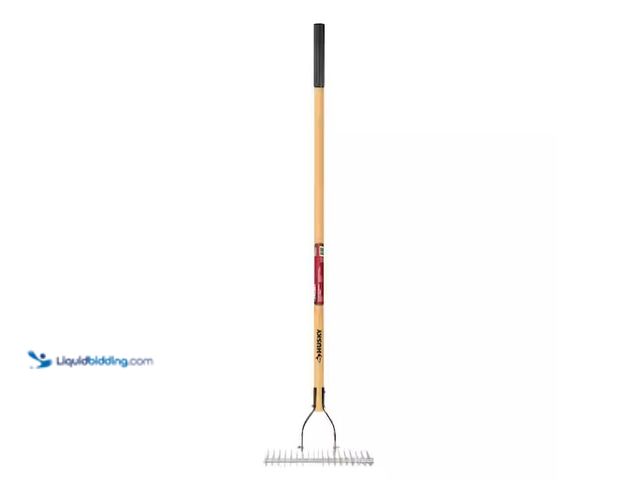 LiquidBidding - Lot 49-1592865 - Husky 54 in. Long Wood Handle 19-Tine ...