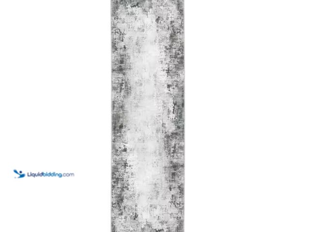 Lot 49-1628080 - Home Decorators Collection Harmony Gray 2 ft. x 7 ft. Indoor Machine Washable Runner Rug, Model # 60...