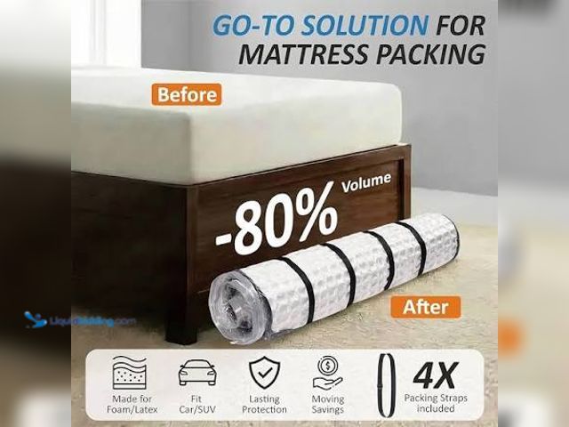 Lot 49-5544101 - Mattress 78"L hybrid memory foam. Unused, still in factory plastic wrap