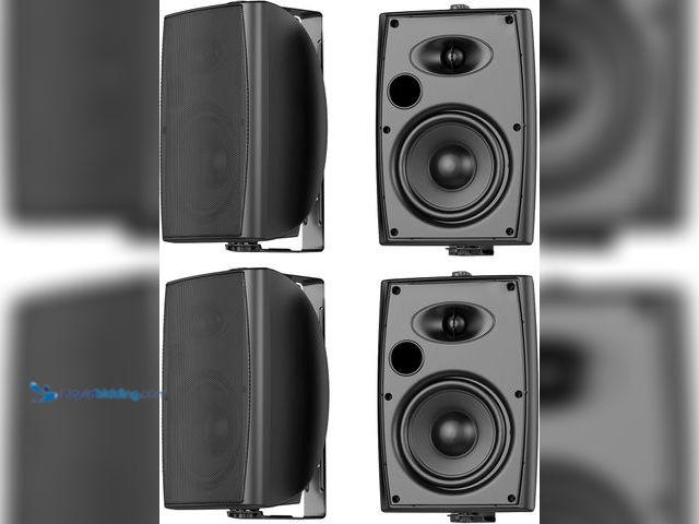 Lot 49-5435903 - 6.5 Inch Max 800W Outdoor Bluetooth Speakers Waterproof Wired with Multifunctional Amplifier Wall Mo...