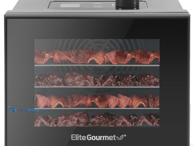Lot 49-5546035 - Elite Gourmet Food Dehydrator, Stainless Steel Trays Food Dehydrator, Adjustable Temperature Control...