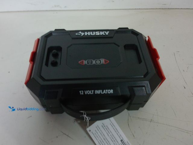 Lot 49-1568940 - Husky 12v DC Tire Inflator With Auto Shutoff Model #1009549875, Unused  Ref#HDPA0115
