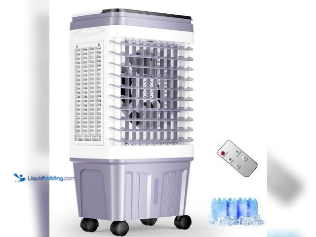 Lot 49-5436312 - Portable Air Conditioners, 2500 CFM Swamp Cooler with 6.87 Gal Water Tank, 3-Speed Fan, 25 DB Evapor...