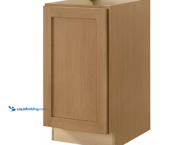 Lot 49-1630898 - Hampton Bay Avondale 18 in. W x 24 in. D x 34.5 in. H Ready to Assemble Plywood Shaker Trash Can Kit...