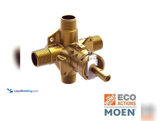 Lot 49-5435321 - MOEN
Brass Rough-In Posi-Temp Pressure-Balancing Cycling Tub and Shower Valve 1/2 in. IPS Connectio...