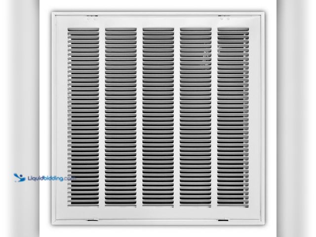 Lot 49-2024320 - Everbilt 20 in. x 20 in. Steel Return Air Filter Grille in White. Model # E190RF20X20. MSRP $57. Sli...