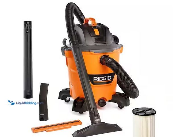 Lot 49-5561117 - RIDGID
12 Gal. 5.0 Peak HP NXT Shop Vacuum Wet Dry Vac with General Debris Filter, Locking Hose and...