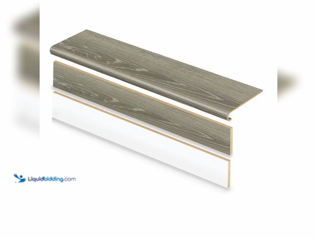Lot 49-5406292 - Cap-A-Tread Sterling Oak 47 in. L x 12.15 in. W x 1.69 in. T Vinyl Stair Tread and Reversible Riser ...
