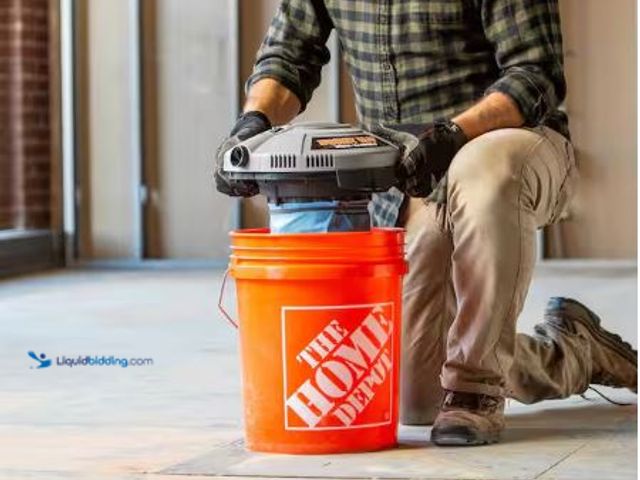 Lot 49-3473104 - Bucket Head 5 Gal. 1.75 Peak HP Wet Dry Vac Powerhead Shop Vacuum with Filter, (Compatible with 5 Ga...