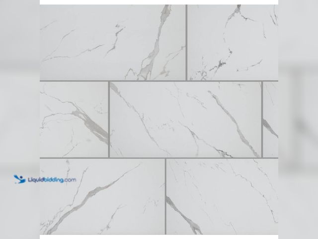 Lot 49-5538590 - Approx 350 sq.ft. Carrara Matte Rectified 12 in. x 24 in. Porcelain Floor and Wall Tile (13.3 sq. ft...
