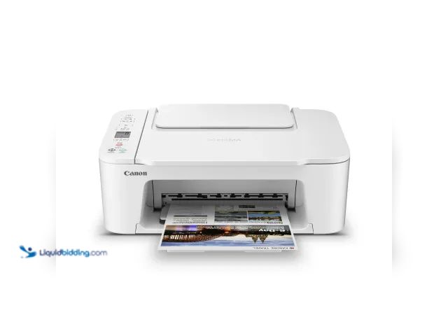 Lot 49-1627151 - Canon Wireless All-In-One Inkjet Printer for Home Office Model #PIXMA TS3722, Unused, Has Attachment...